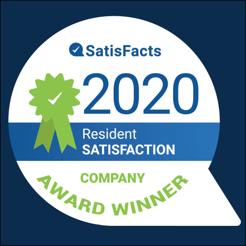 SatisFacts 2020 Resident Satisfaction Award