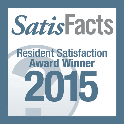 SatisFacts 2015 Resident Satisfaction Award