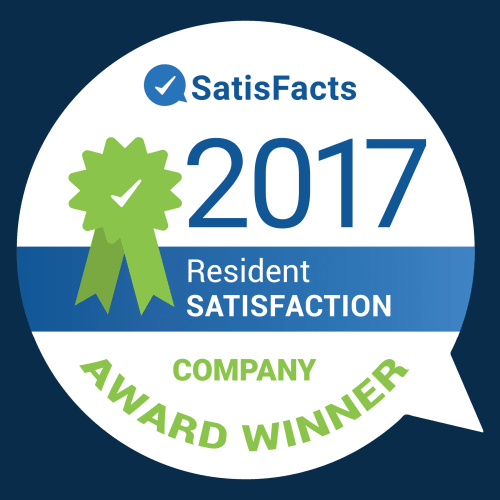 SatisFacts 2017 Resident Satisfaction Award
