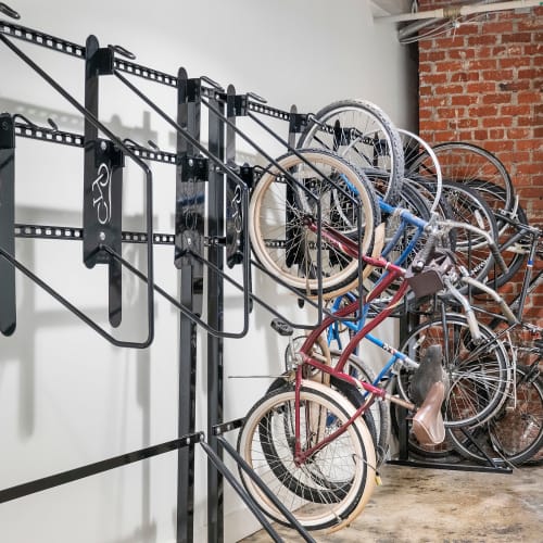 Bike storage at The Oliver in Richmond, Virginia