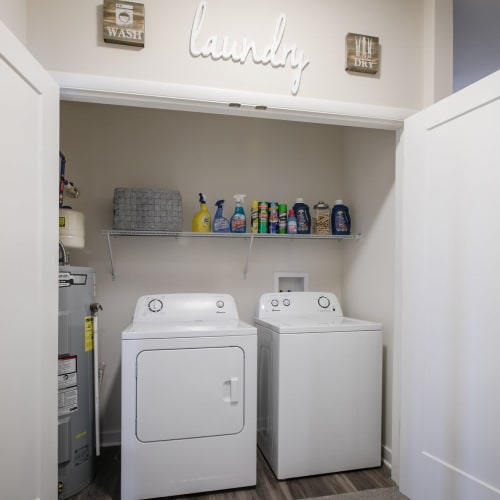 In-home washer and dryer at Park West 205 Apartment Homes in Pittsburgh, Pennsylvania