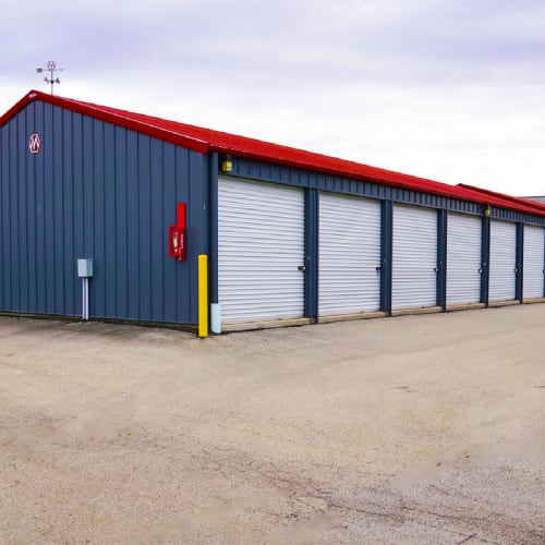 Outdoor units at Red Dot Storage in Fitchburg, Wisconsin