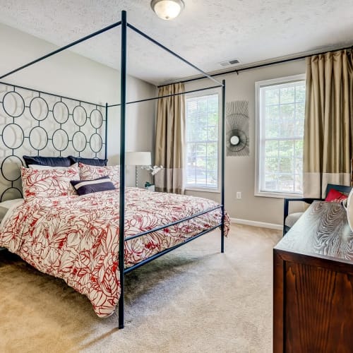 Master bedroom at The Preserve at Grande Oaks in Fayetteville, North Carolina