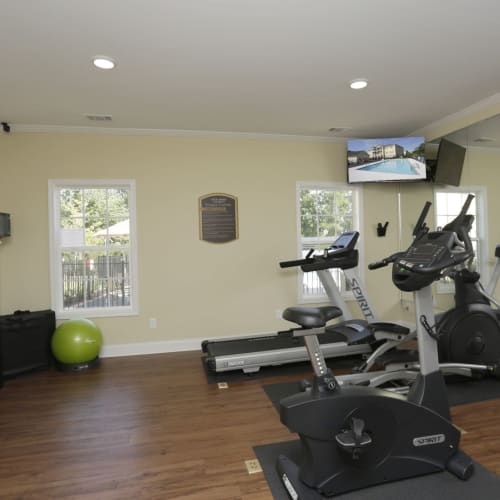 Fitness center at Sage Creek Apartments in Augusta, Georgia
