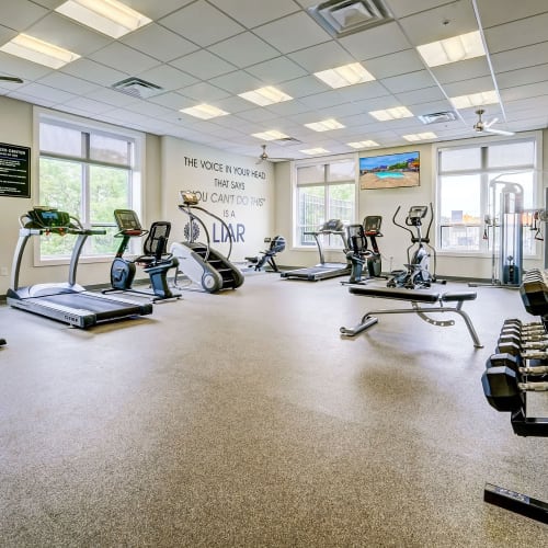 State of the art fitness center at Park West 205 Apartment Homes in Pittsburgh, Pennsylvania