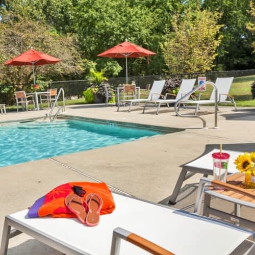 Sparkling pool at Holly Court, Pitman, New Jersey