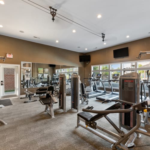 Fitness center at Palmer House Apartment Homes in New Albany, Ohio