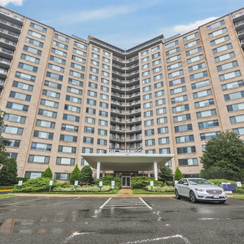 Parking lot at Stratford at Southern Towers in Alexandria, Virginia