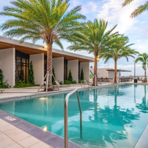 Stunning swimming pool at Motif in Fort Lauderdale, Florida