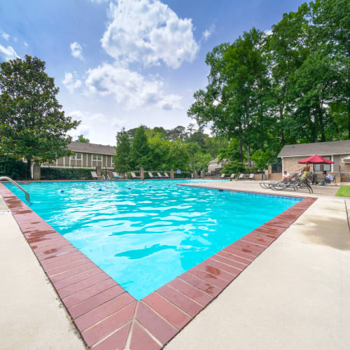 Community pool at The Crossing at Henderson Mill Apartment Homes in Atlanta, Georgia