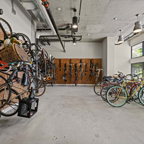 Bike storage at Anthem on 12th in Seattle, Washington