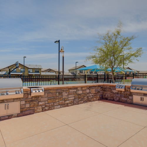 Outdoor grills at Mountain View in Fallon, Nevada