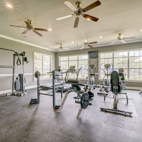Gym at Parc at Flowing Wells Apartment Homes in Augusta, Georgia