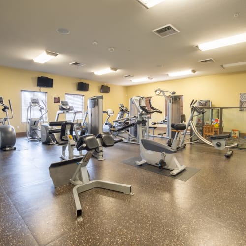 fitness center at Joe Davis in Vista Del Sol in Twentynine Palms in California