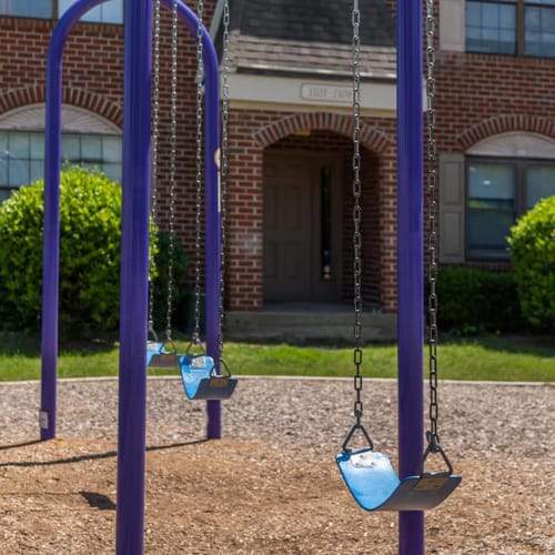 Playground swing at Reserves at Tidewater, Norfolk, Virginia