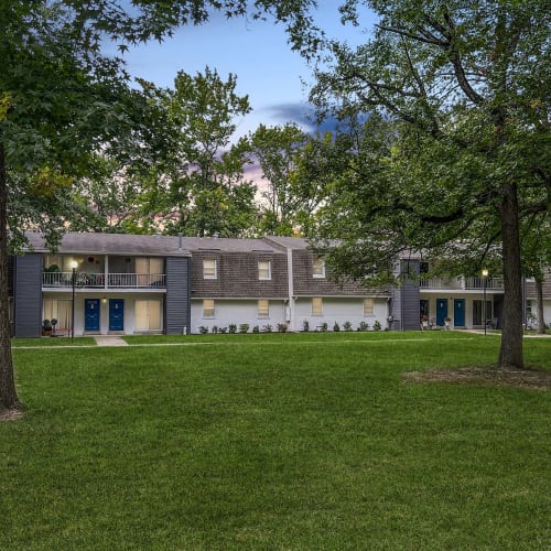 Exterior view of the apartments at The Nolan in Morrisville, Pennsylvania