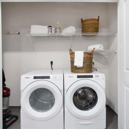 In-home laundry at Parc at Roxbury in Roxbury Township, New Jersey