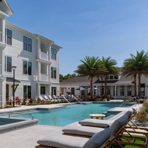 Pool area at The Atwater at Nocatee in Ponte Vedra, Florida