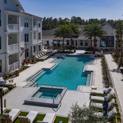 Pool area at The Atwater at Nocatee in Ponte Vedra, Florida