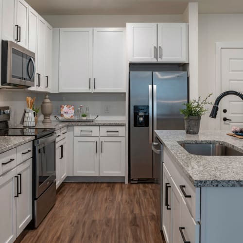 Modern kitchen and appliances at The Atwater at Nocatee in Ponte Vedra, Florida