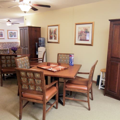 activity room at Oxford Springs Tulsa Assisted Living in Tulsa, Oklahoma
