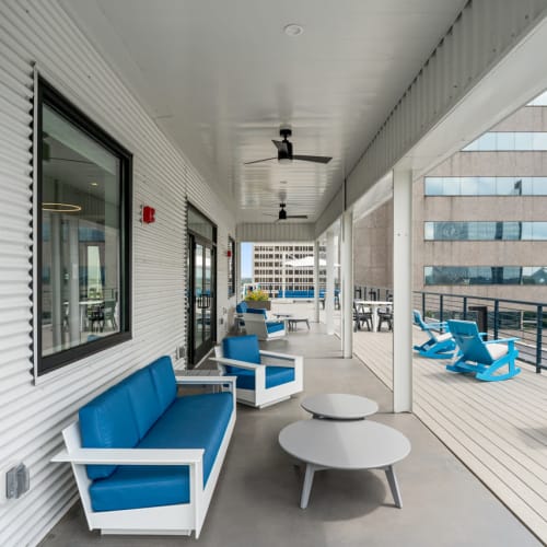 Rooftop lounge at Mutual on Main in Richmond, Virginiax