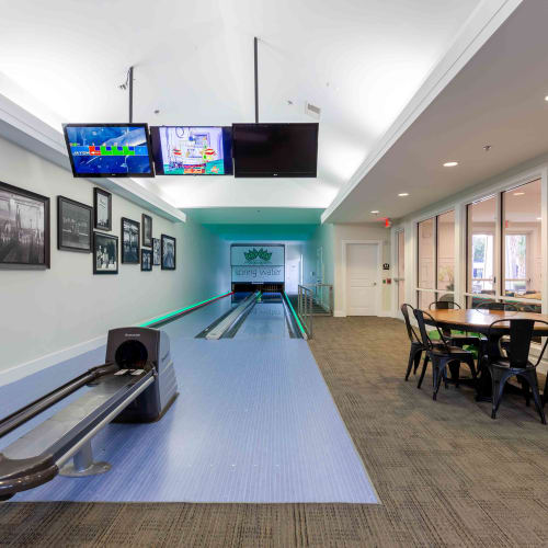 Bowling alley at Spring Water Apartments in Virginia Beach, Virginia