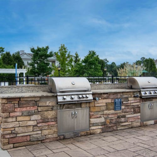 BBQ area at River Forest in Chester, Virginia