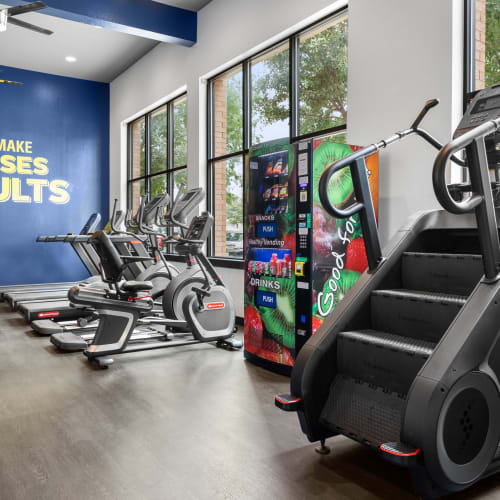 Top-notch fitness center at Olympus Boulevard in Frisco, Texas