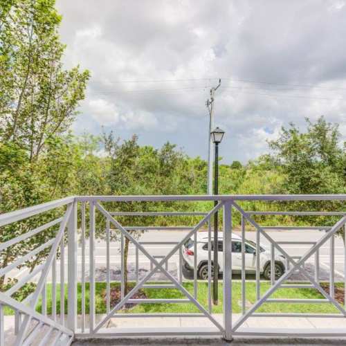 Private balcony in an apartment at The Olivia in Homestead, Florida