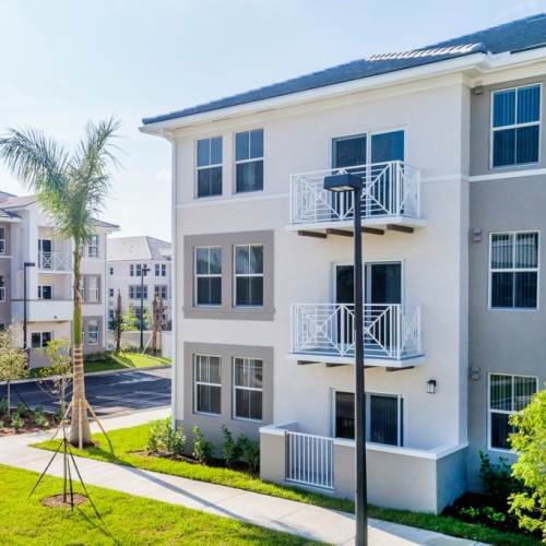 Building exterior at The Olivia in Homestead, Florida