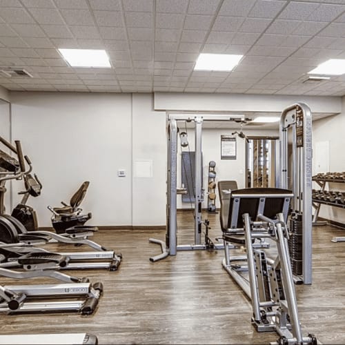 Fitness center at Attwell Off Main in Tigard, Oregon