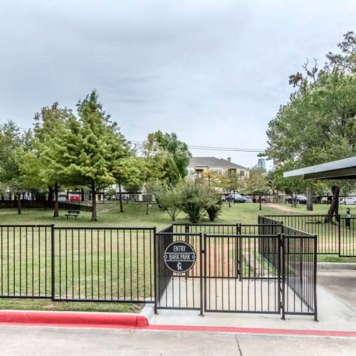 Dog park at Urban House in Dallas, Texas