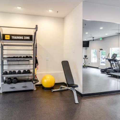 State-of-the-art fitness center at Sullivan's Ridge in Portland, Oregon