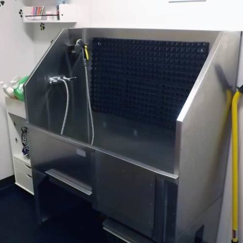 Dog washing station at LoHi Gold in Denver, Colorado