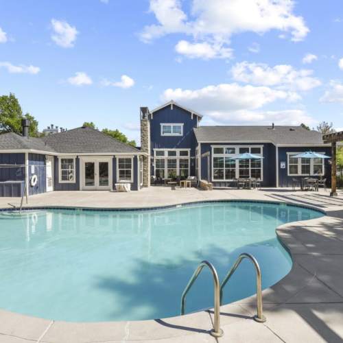 Resort-style pool at Walker Landing in Aurora, Colorado,  