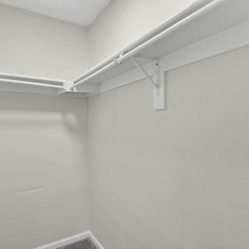 Walk-in closets at Walker Landing in Aurora, Colorado, 
