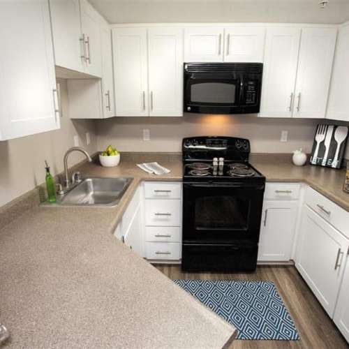 Kitchen at Sharps & Flats Apartment Homes in Davis, California