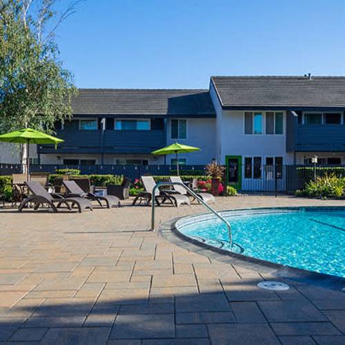 Swimming pool at The Meridian Apartment Homes in Walnut Creek, California