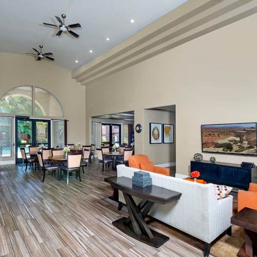 Inside the clubhouse at Court in Las Vegas, Nevada