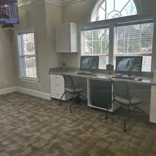 Computer access in the clubhouse at The Turn in Augusta, Georgia