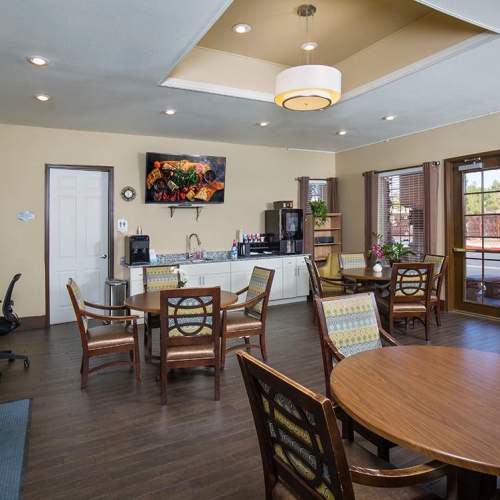 Inside the clubhouse at Winterhaven in Las Vegas, Nevada