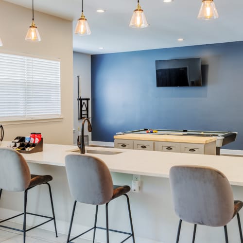 Resident lounge at The Avalon in Charlotte, North Carolina