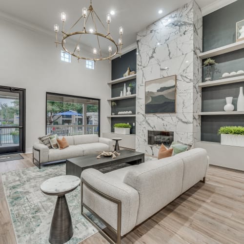 Inside the clubhouse at Parkside Crossing in Austin, Texas