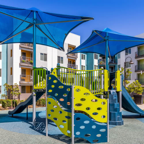 Outdoor playground at Charlotte Park in San Jose, California