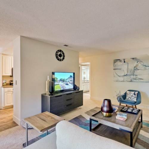 Beautiful bedroom at Villas Willow Glen in San Jose, California