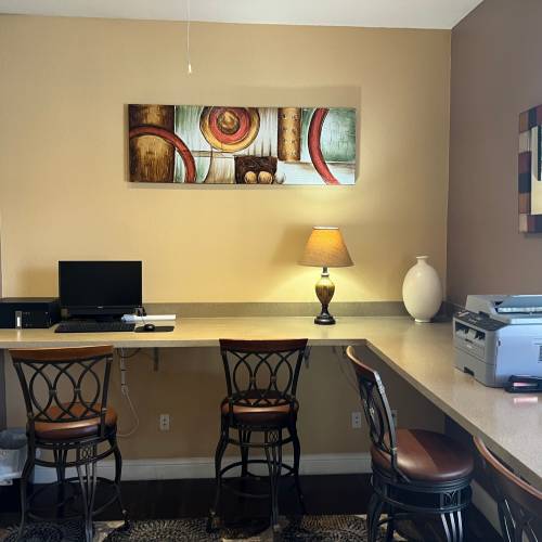 Business center at Vistas of Vance Jackson Apartments in San Antonio, Texas