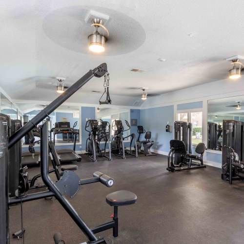 Fitness center at The Jaunt in Charleston, South Carolina