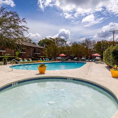 Swimming pool and spa at The Jaunt in Charleston, South Carolina