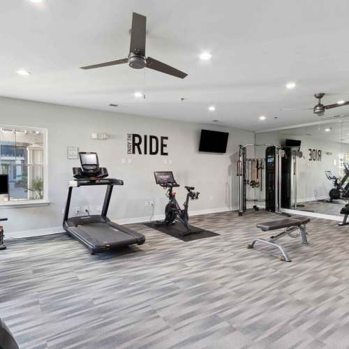 Fitness center at Sage at 1240 in Mount Pleasant, South Carolina